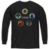 MAGIC THE GATHERING/5 COLORS - YOUTH LONG SLEEVE TEE - BLACK