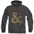 DUNGEONS AND DRAGONS/DUNGEON MASTER - ADULT HEATHER HOODIE - BLACK