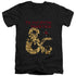 DUNGEONS AND DRAGONS/DUNGEON MASTER - S/S ADULT V-NECK 30/1 - BLACK