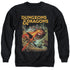 DUNGEONS AND DRAGONS/BEHOLDER STRIKE - ADULT CREWNECK SWEATSHIRT - BLACK