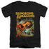 DUNGEONS AND DRAGONS/BEHOLDER STRIKE - S/S ADULT V-NECK 30/1 - BLACK