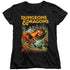 DUNGEONS AND DRAGONS/BEHOLDER STRIKE - S/S WOMENS TEE - BLACK