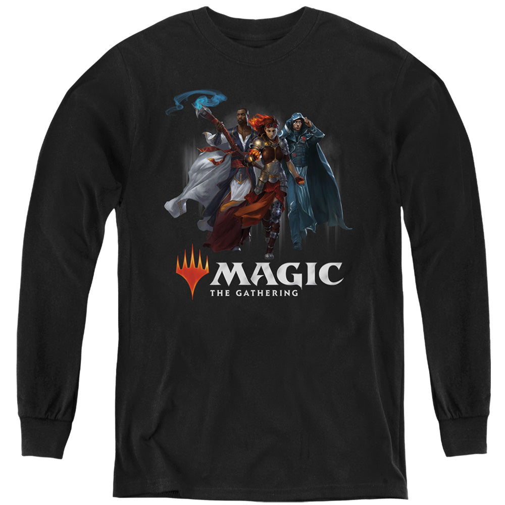 MAGIC THE GATHERING/PLANESWALKERS - YOUTH LONG SLEEVE TEE - BLACK
