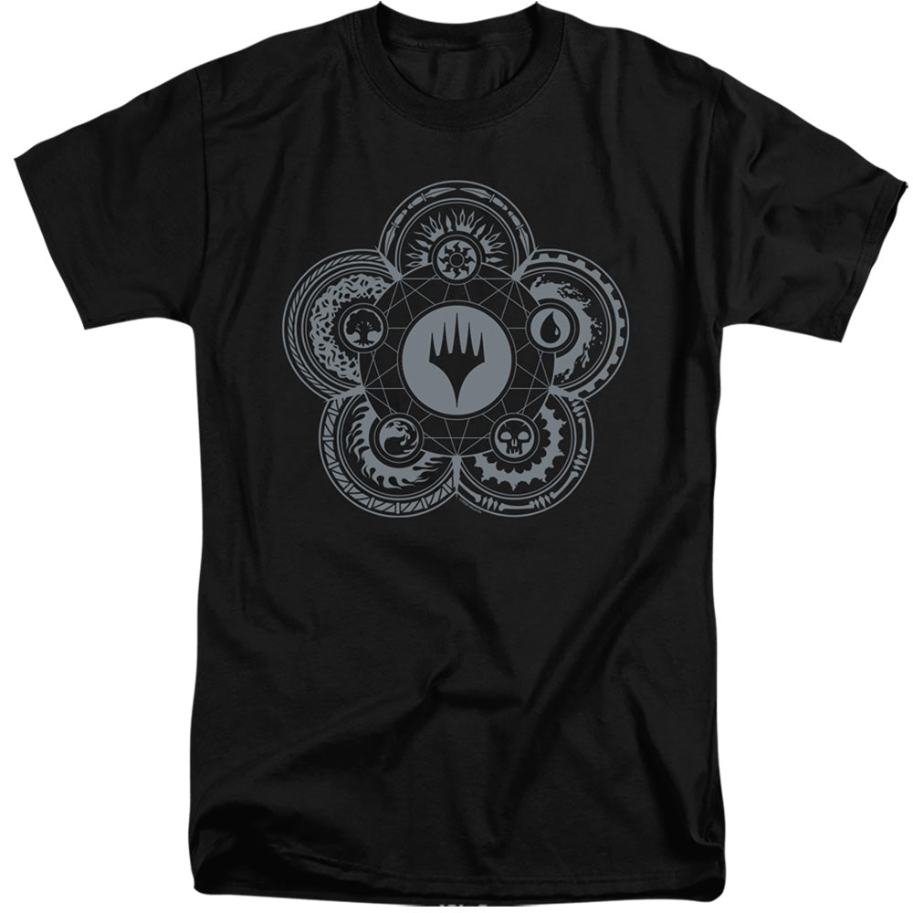 MAGIC THE GATHERING/ICON GLYPH - S/S ADULT TALL 18/1 - BLACK