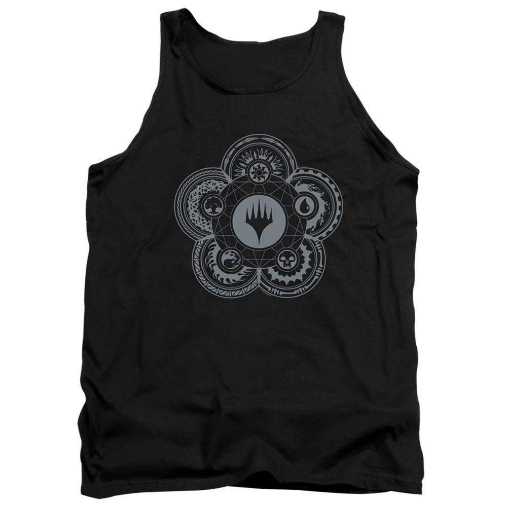 MAGIC THE GATHERING/ICON GLYPH - ADULT TANK - BLACK