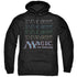 MAGIC THE GATHERING/RETRO LOGO REPEAT - ADULT PULLOVER HOODIE - BLACK