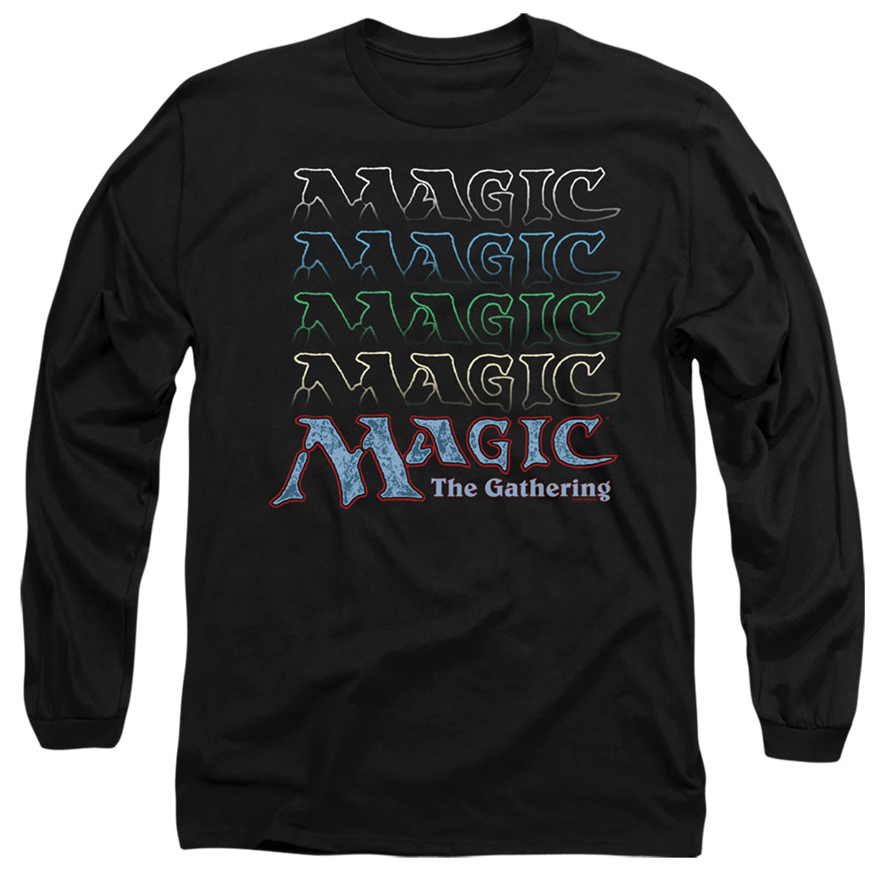 MAGIC THE GATHERING/RETRO LOGO REPEAT - L/S ADULT 18/1 - BLACK