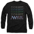 MAGIC THE GATHERING/RETRO LOGO REPEAT - L/S ADULT 18/1 - BLACK