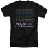 MAGIC THE GATHERING/RETRO LOGO REPEAT - S/S ADULT TALL 18/1 - BLACK