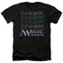 MAGIC THE GATHERING/RETRO LOGO REPEAT - ADULT HEATHER - BLACK