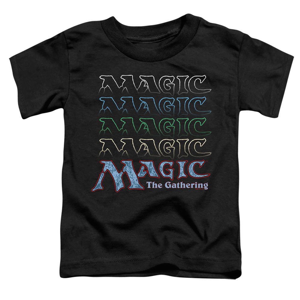 MAGIC THE GATHERING/RETRO LOGO REPEAT - S/S TODDLER TEE - BLACK