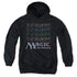 MAGIC THE GATHERING/RETRO LOGO REPEAT - YOUTH PULLOVER HOODIE - BLACK