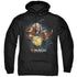 MAGIC THE GATHERING/AJANI - ADULT PULLOVER HOODIE - BLACK