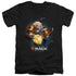 MAGIC THE GATHERING/AJANI - S/S ADULT V-NECK 30/1 - BLACK