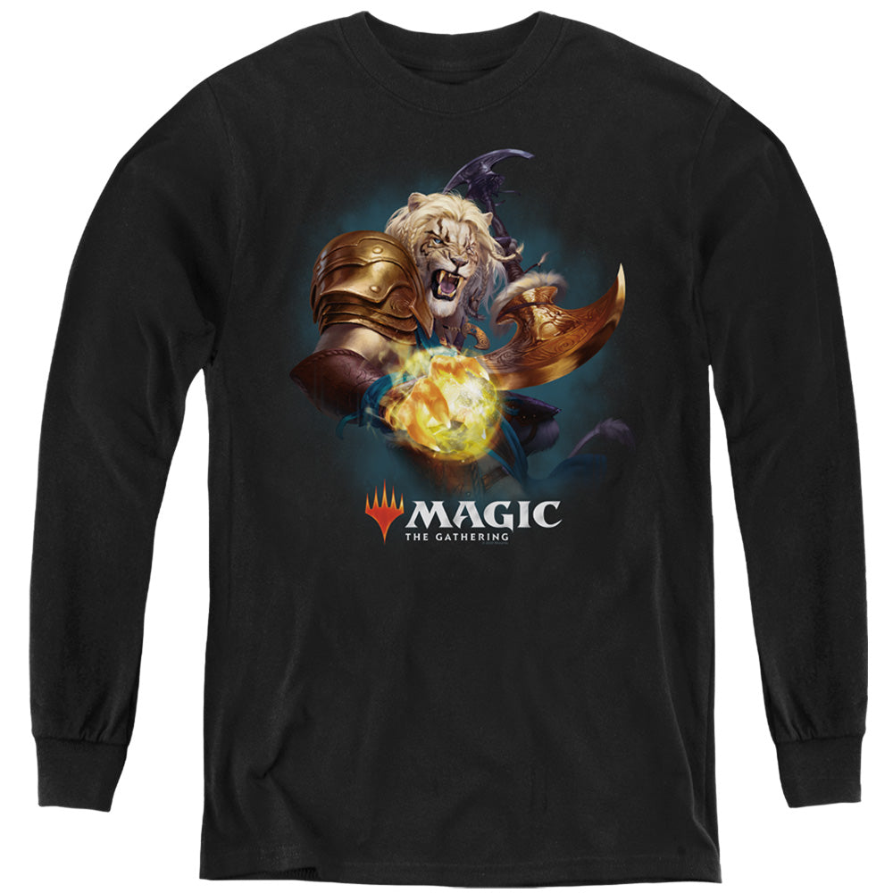 MAGIC THE GATHERING/AJANI - YOUTH LONG SLEEVE TEE - BLACK