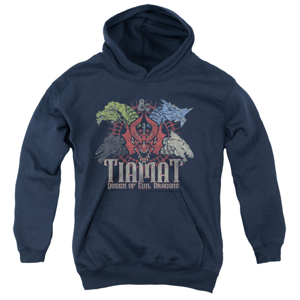 DUNGEONS AND DRAGONS/TIAMAT QUEEN OF EVIL - YOUTH PULLOVER HOODIE - NAVY