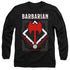DUNGEONS AND DRAGONS/BARBARIAN - L/S ADULT 18/1 - BLACK