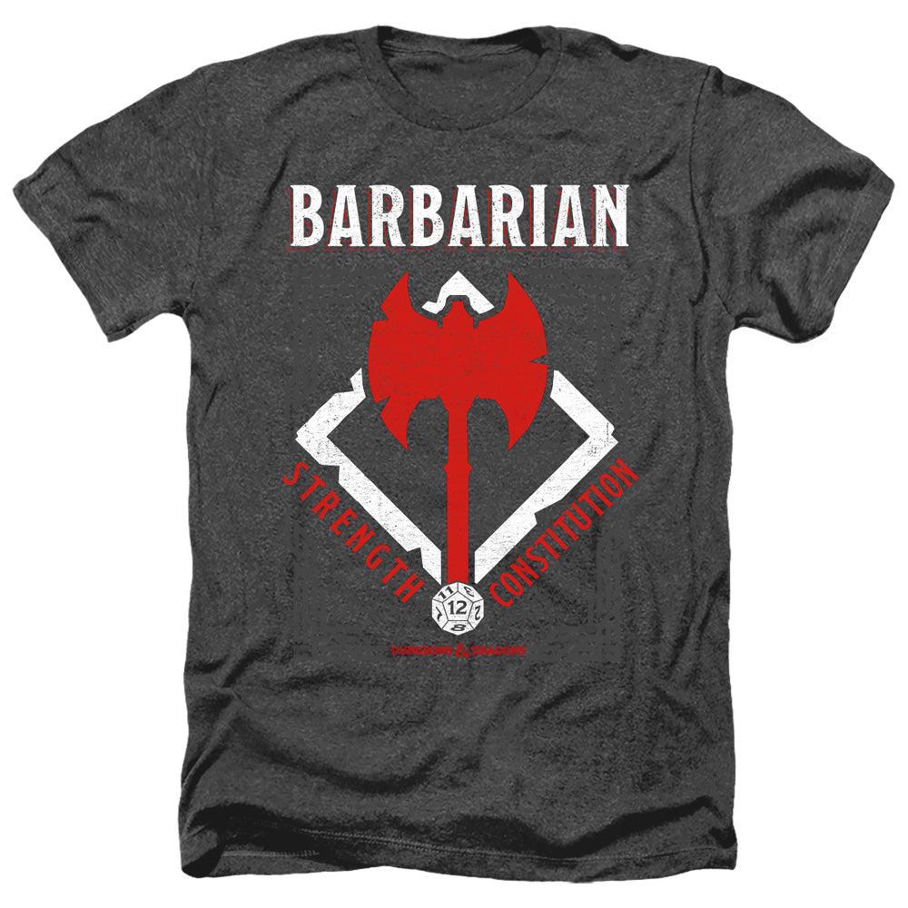DUNGEONS AND DRAGONS/BARBARIAN - ADULT HEATHER - BLACK