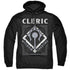 DUNGEONS AND DRAGONS/CLERIC - ADULT PULLOVER HOODIE - BLACK