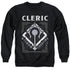 DUNGEONS AND DRAGONS/CLERIC - ADULT CREWNECK SWEATSHIRT - BLACK