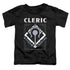DUNGEONS AND DRAGONS/CLERIC - S/S TODDLER TEE - BLACK