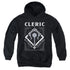 DUNGEONS AND DRAGONS/CLERIC - YOUTH PULLOVER HOODIE - BLACK