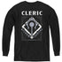 DUNGEONS AND DRAGONS/CLERIC - YOUTH LONG SLEEVE TEE - BLACK