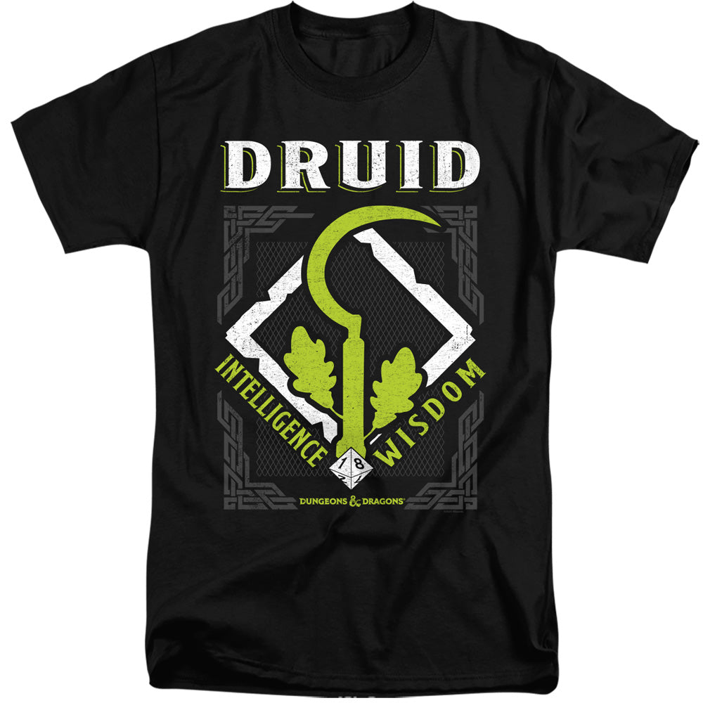 DUNGEONS AND DRAGONS/DRUID - S/S ADULT TALL 18/1 - BLACK