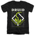 DUNGEONS AND DRAGONS/DRUID - S/S ADULT V-NECK 30/1 - BLACK