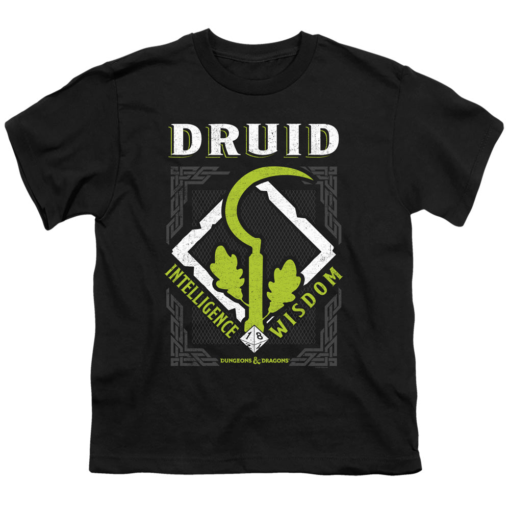 DUNGEONS AND DRAGONS/DRUID - S/S YOUTH 18/1 - BLACK