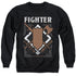 DUNGEONS AND DRAGONS/FIGHTER - ADULT CREWNECK SWEATSHIRT - BLACK