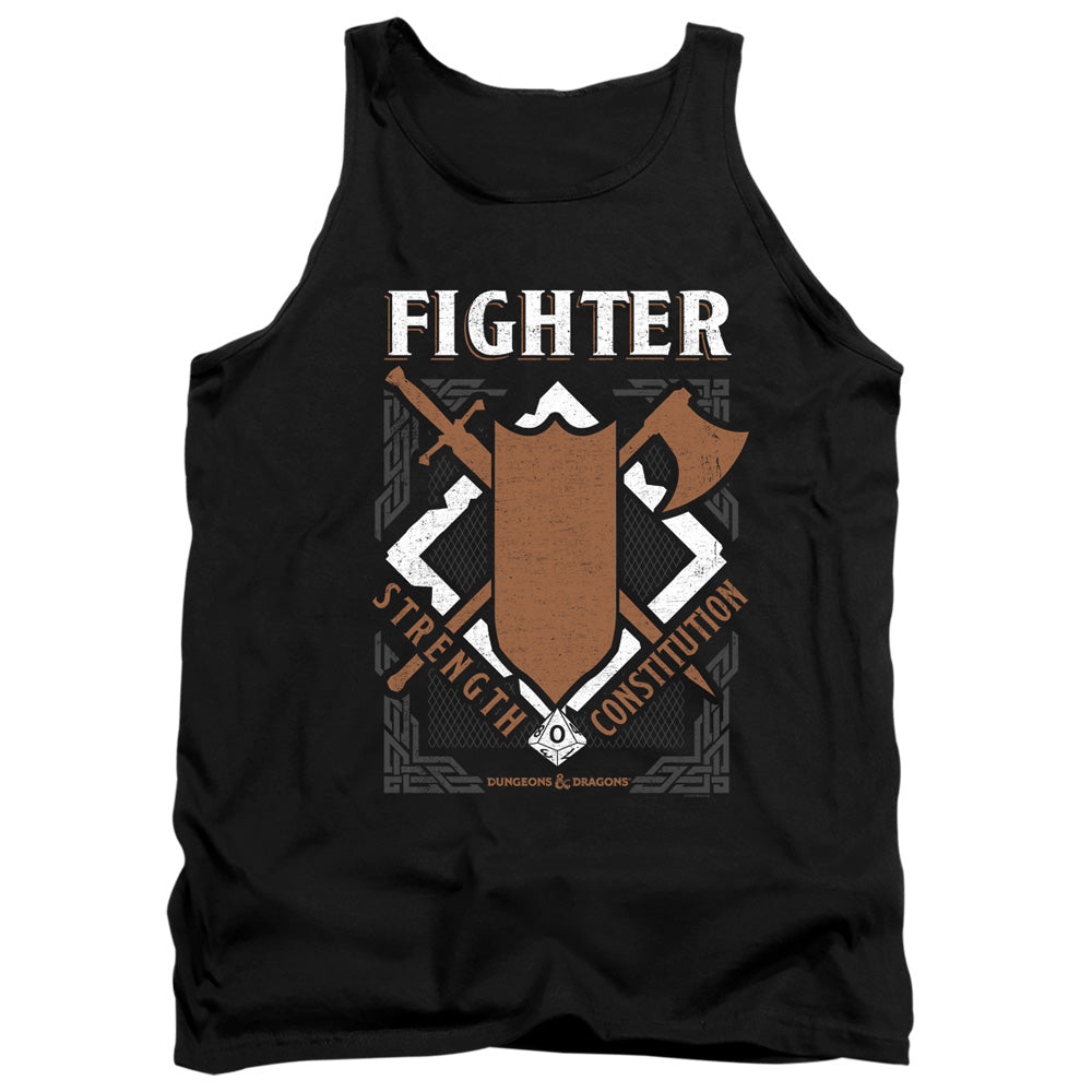 DUNGEONS AND DRAGONS/FIGHTER - ADULT TANK - BLACK