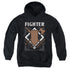 DUNGEONS AND DRAGONS/FIGHTER - YOUTH PULLOVER HOODIE - BLACK