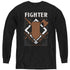 DUNGEONS AND DRAGONS/FIGHTER - YOUTH LONG SLEEVE TEE - BLACK