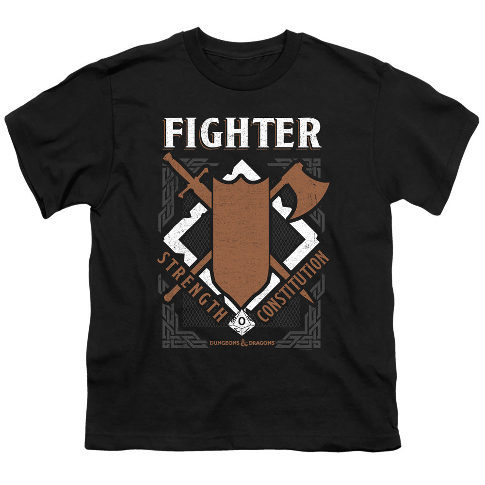 DUNGEONS AND DRAGONS/FIGHTER - S/S YOUTH 18/1 - BLACK