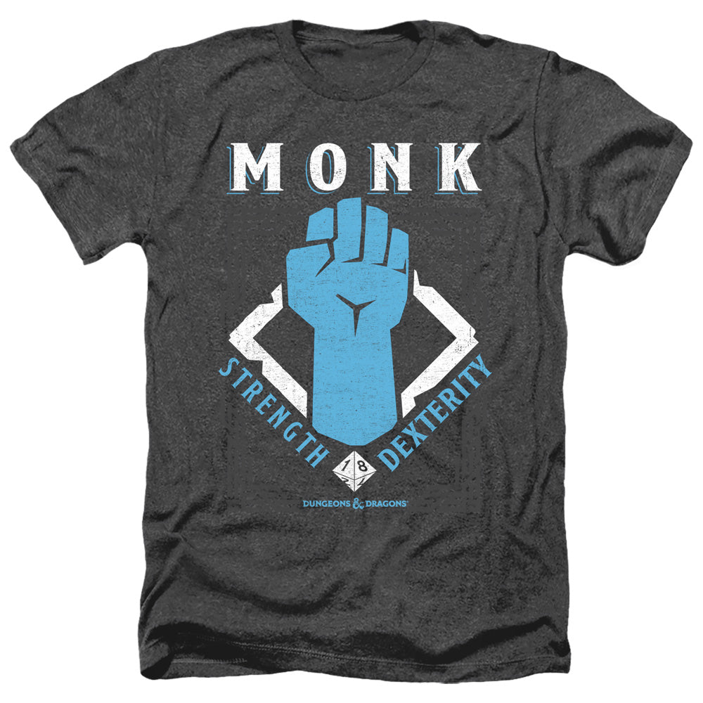 DUNGEONS AND DRAGONS/MONK - ADULT HEATHER - BLACK