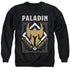DUNGEONS AND DRAGONS/PALADIN - ADULT CREWNECK SWEATSHIRT - BLACK