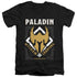 DUNGEONS AND DRAGONS/PALADIN - S/S ADULT V-NECK 30/1 - BLACK
