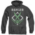 DUNGEONS AND DRAGONS/RANGER - ADULT HEATHER HOODIE - BLACK