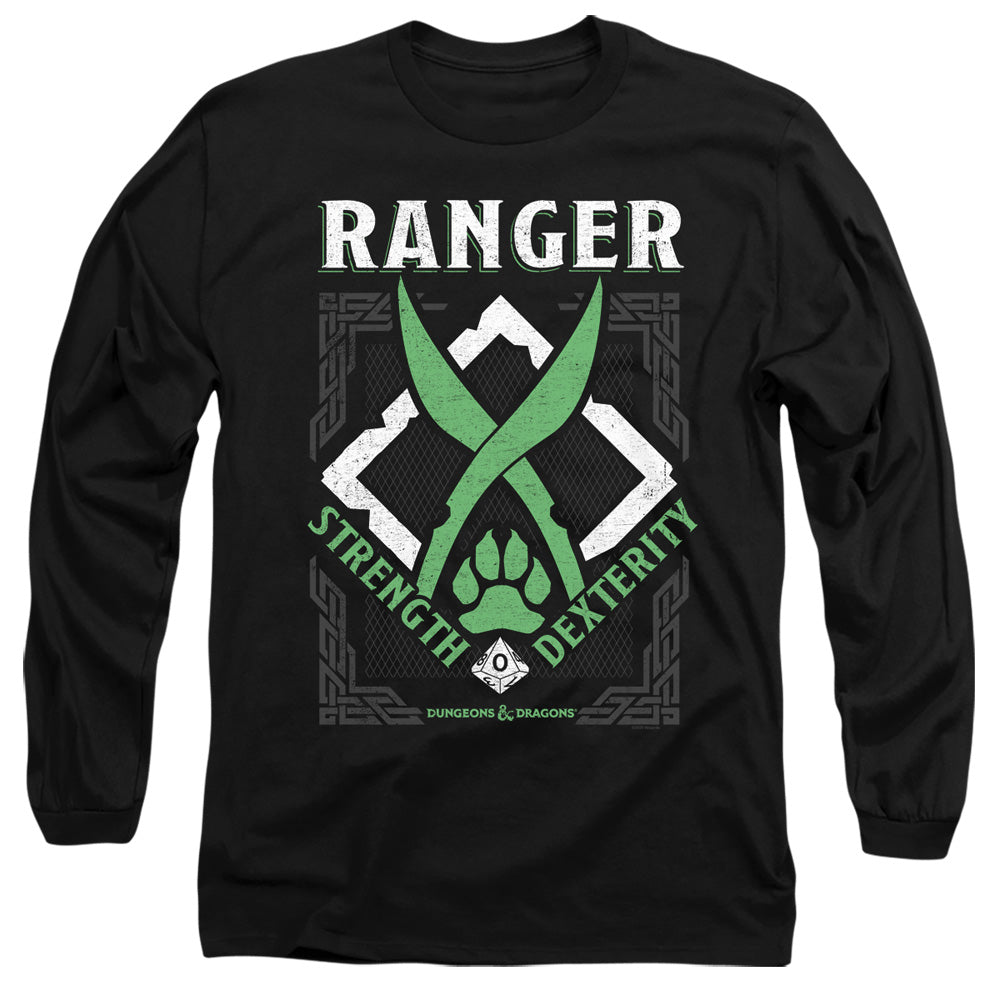 DUNGEONS AND DRAGONS/RANGER - L/S ADULT 18/1 - BLACK