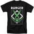 DUNGEONS AND DRAGONS/RANGER - S/S ADULT TALL 18/1 - BLACK