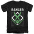 DUNGEONS AND DRAGONS/RANGER - S/S ADULT V-NECK 30/1 - BLACK