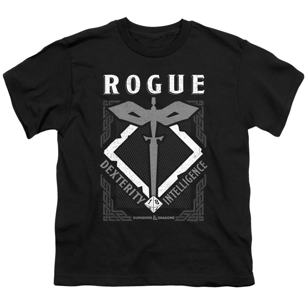 DUNGEONS AND DRAGONS/ROGUE - S/S YOUTH 18/1 - BLACK