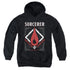 DUNGEONS AND DRAGONS/SORCERER - YOUTH PULLOVER HOODIE - BLACK