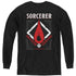 DUNGEONS AND DRAGONS/SORCERER - YOUTH LONG SLEEVE TEE - BLACK