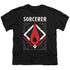DUNGEONS AND DRAGONS/SORCERER - S/S YOUTH 18/1 - BLACK