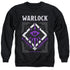 DUNGEONS AND DRAGONS/WARLOCK - ADULT CREWNECK SWEATSHIRT - BLACK