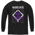 DUNGEONS AND DRAGONS/WARLOCK - YOUTH LONG SLEEVE TEE - BLACK