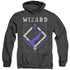 DUNGEONS AND DRAGONS/WIZARD - ADULT HEATHER HOODIE - BLACK