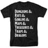 DUNGEONS AND DRAGONS/DUNGEON LIST - S/S ADULT 18/1 - BLACK
